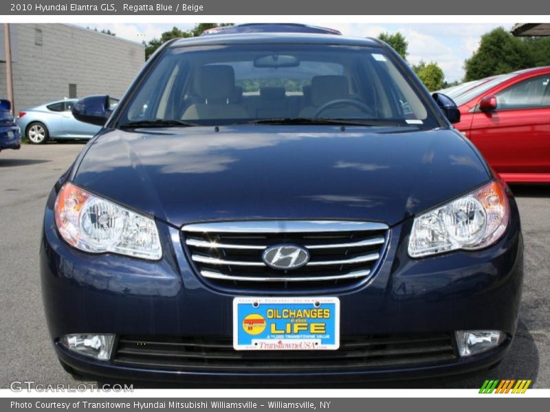 Regatta Blue / Beige 2010 Hyundai Elantra GLS