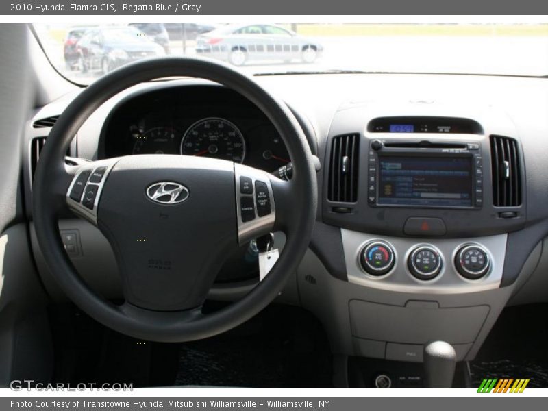 Regatta Blue / Gray 2010 Hyundai Elantra GLS