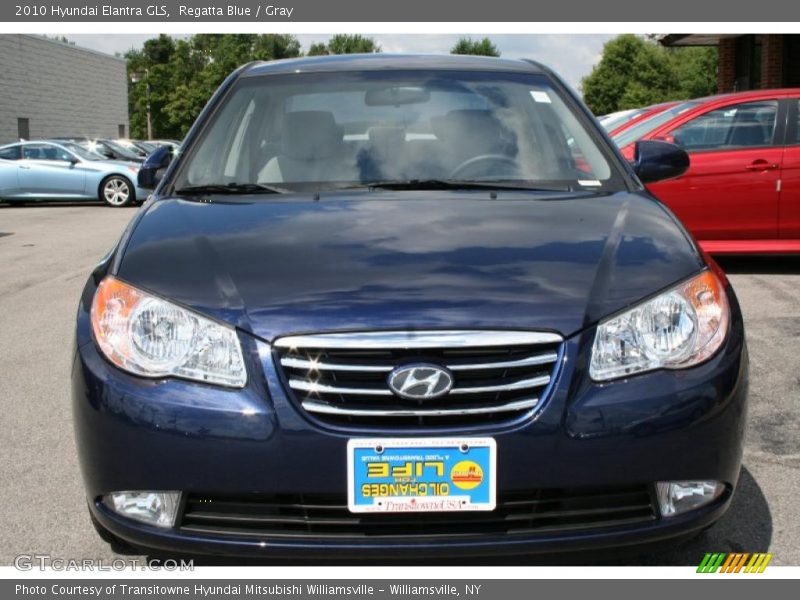Regatta Blue / Gray 2010 Hyundai Elantra GLS