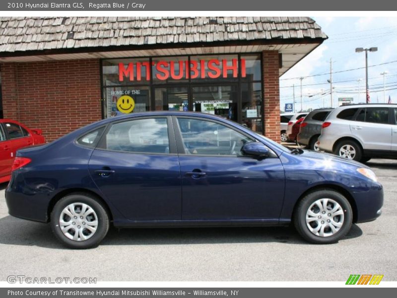 Regatta Blue / Gray 2010 Hyundai Elantra GLS