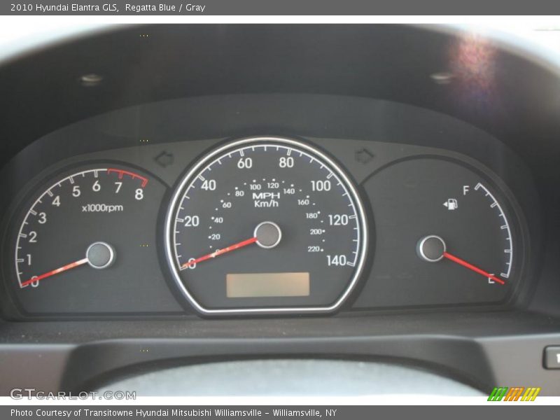 Regatta Blue / Gray 2010 Hyundai Elantra GLS