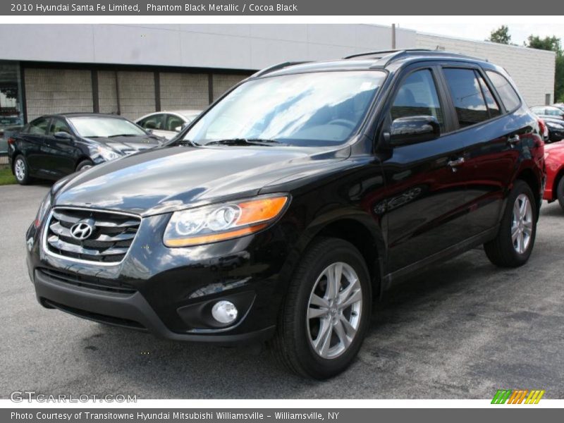 Phantom Black Metallic / Cocoa Black 2010 Hyundai Santa Fe Limited