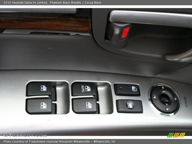 Phantom Black Metallic / Cocoa Black 2010 Hyundai Santa Fe Limited
