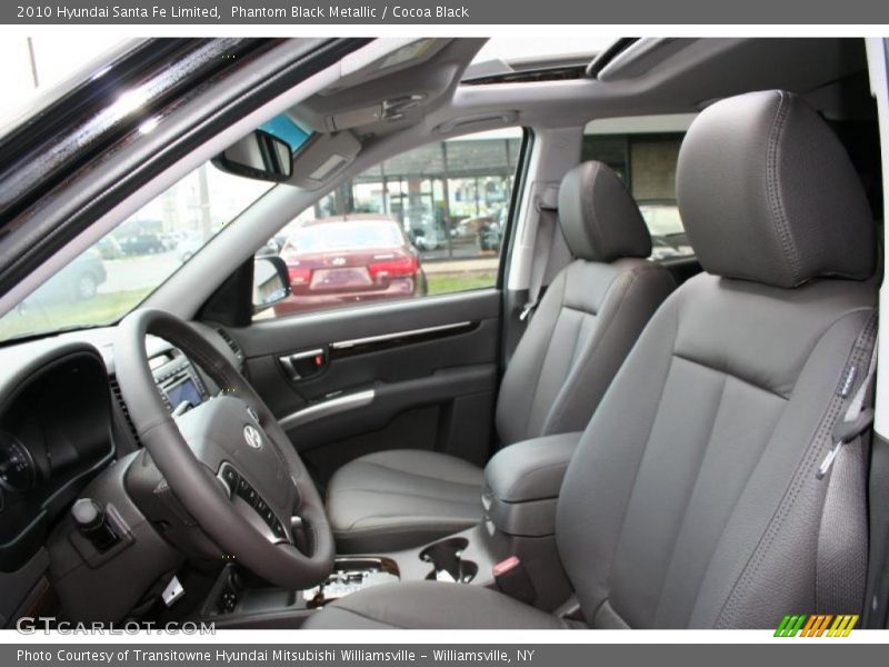 Phantom Black Metallic / Cocoa Black 2010 Hyundai Santa Fe Limited
