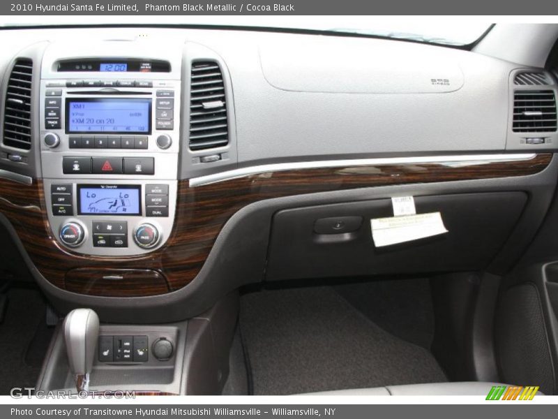 Phantom Black Metallic / Cocoa Black 2010 Hyundai Santa Fe Limited