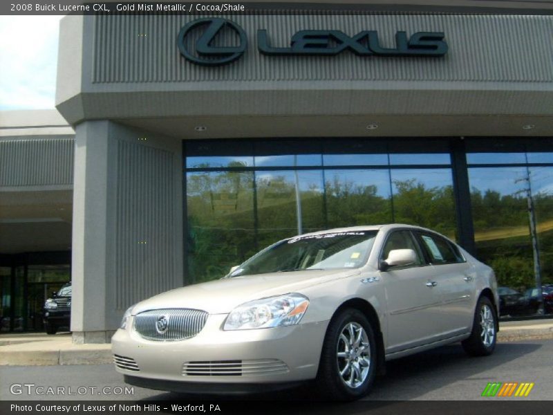 Gold Mist Metallic / Cocoa/Shale 2008 Buick Lucerne CXL