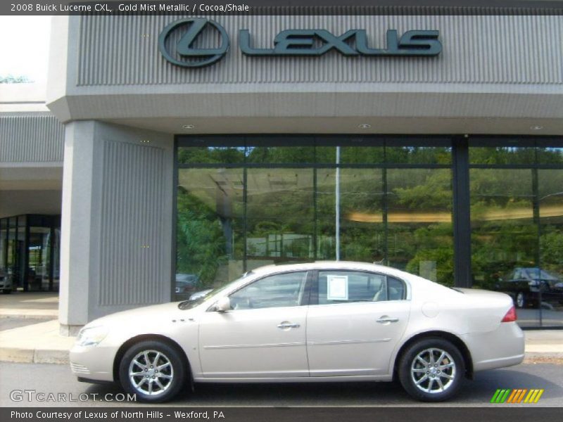 Gold Mist Metallic / Cocoa/Shale 2008 Buick Lucerne CXL