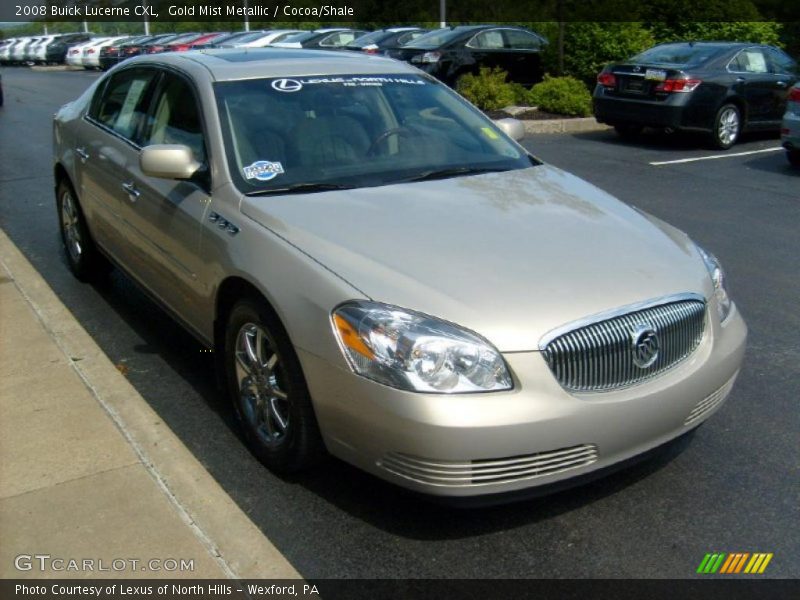 Gold Mist Metallic / Cocoa/Shale 2008 Buick Lucerne CXL