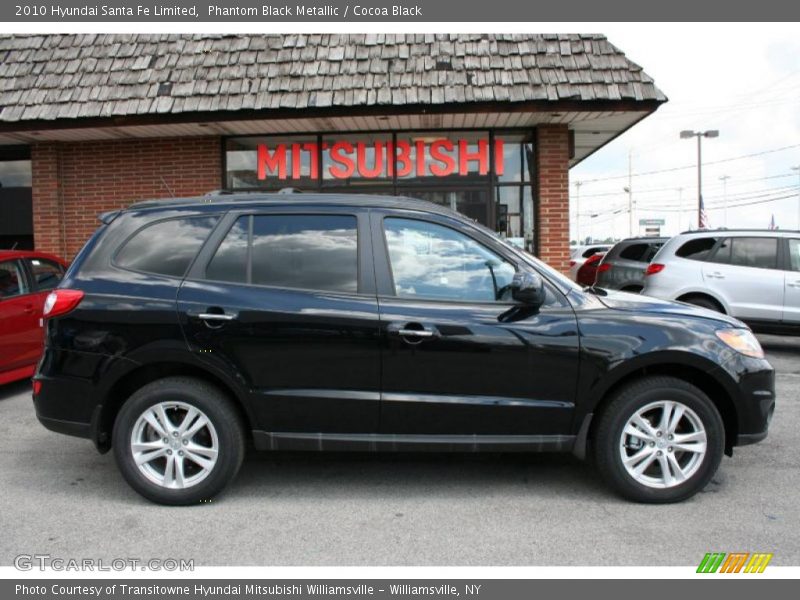 Phantom Black Metallic / Cocoa Black 2010 Hyundai Santa Fe Limited