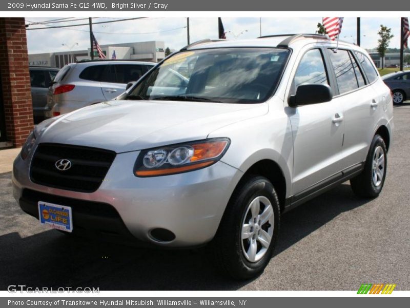 Bright Silver / Gray 2009 Hyundai Santa Fe GLS 4WD