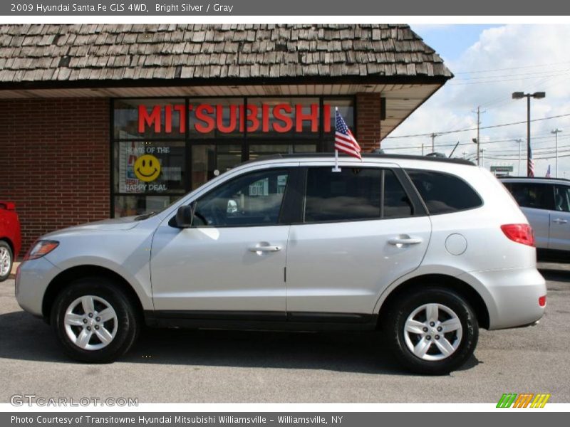 Bright Silver / Gray 2009 Hyundai Santa Fe GLS 4WD