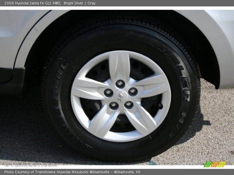 Bright Silver / Gray 2009 Hyundai Santa Fe GLS 4WD