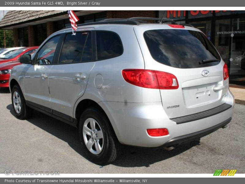 Bright Silver / Gray 2009 Hyundai Santa Fe GLS 4WD