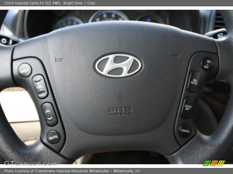 Bright Silver / Gray 2009 Hyundai Santa Fe GLS 4WD