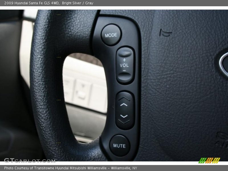 Bright Silver / Gray 2009 Hyundai Santa Fe GLS 4WD