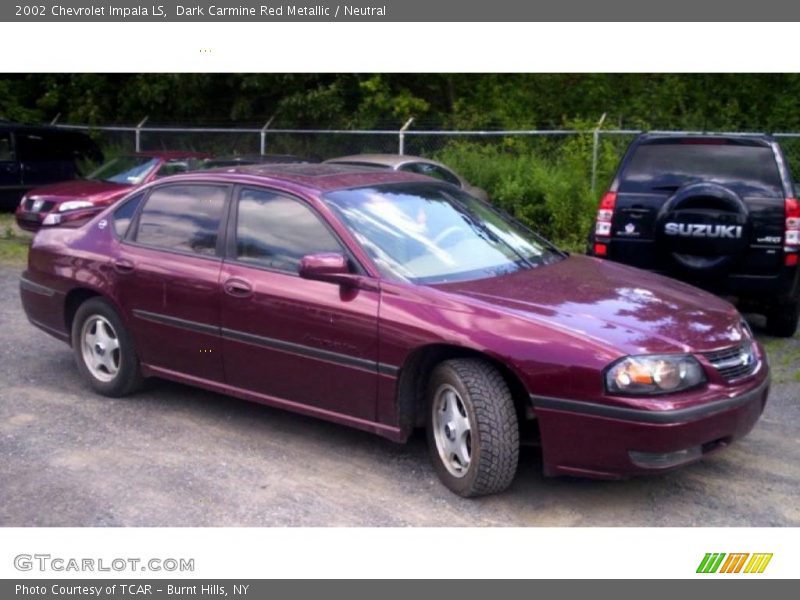 Dark Carmine Red Metallic / Neutral 2002 Chevrolet Impala LS