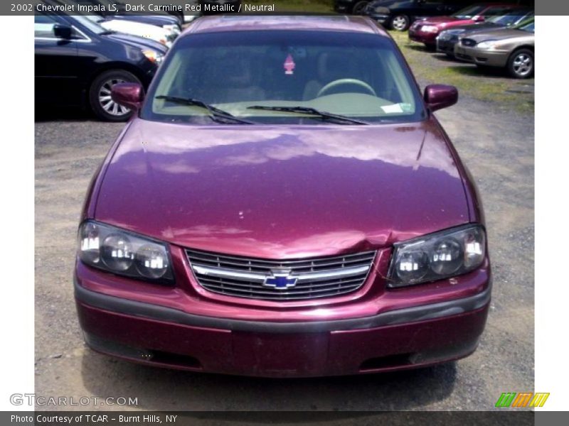 Dark Carmine Red Metallic / Neutral 2002 Chevrolet Impala LS