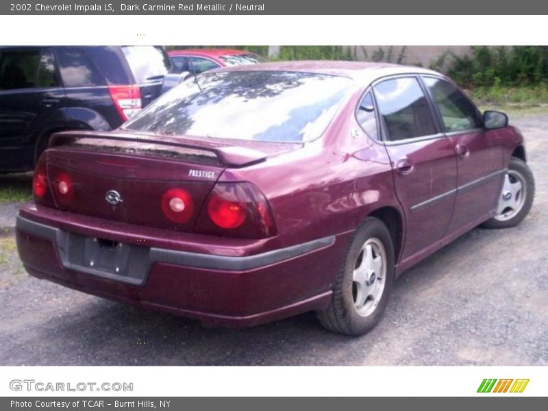 Dark Carmine Red Metallic / Neutral 2002 Chevrolet Impala LS