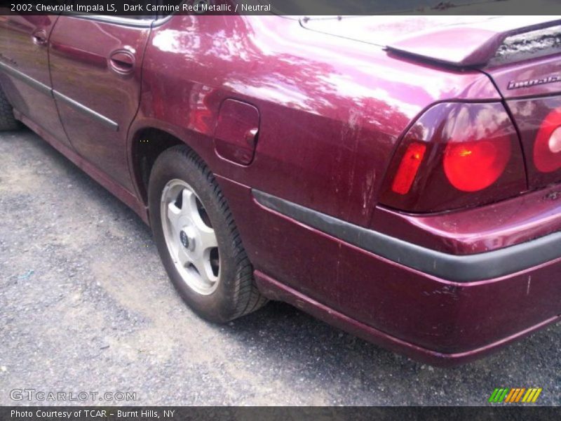 Dark Carmine Red Metallic / Neutral 2002 Chevrolet Impala LS