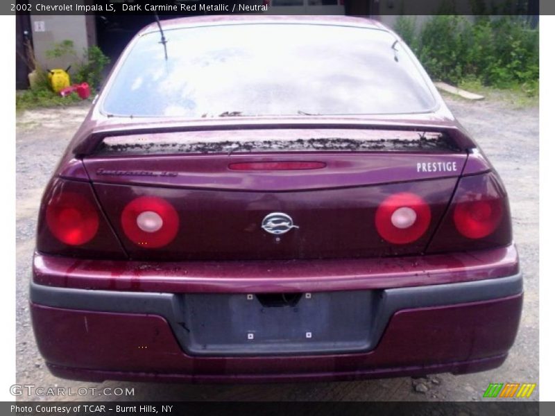 Dark Carmine Red Metallic / Neutral 2002 Chevrolet Impala LS