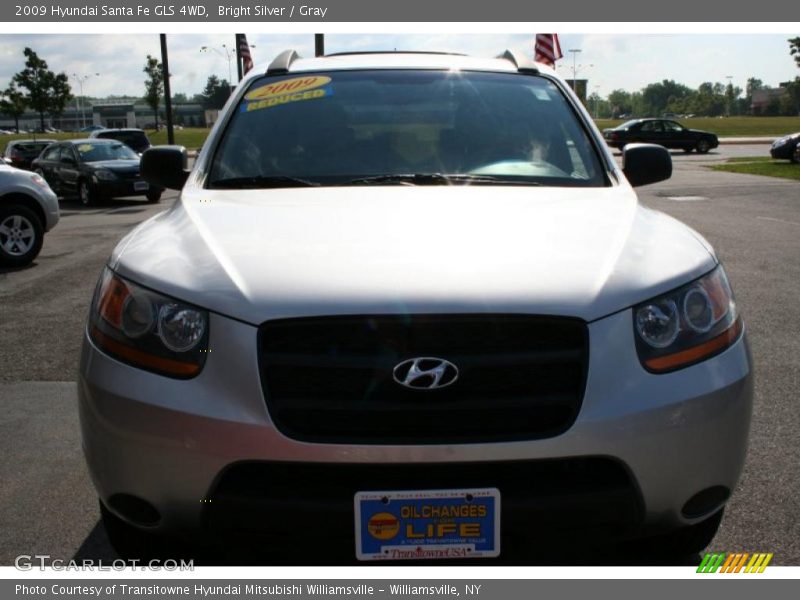 Bright Silver / Gray 2009 Hyundai Santa Fe GLS 4WD