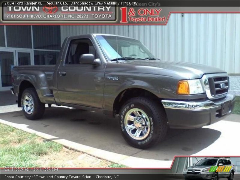 Dark Shadow Grey Metallic / Flint Gray 2004 Ford Ranger XLT Regular Cab