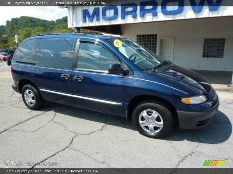 Patriot Blue Metallic / Mist Gray 2000 Plymouth Voyager SE