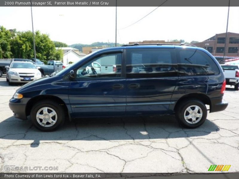 Patriot Blue Metallic / Mist Gray 2000 Plymouth Voyager SE