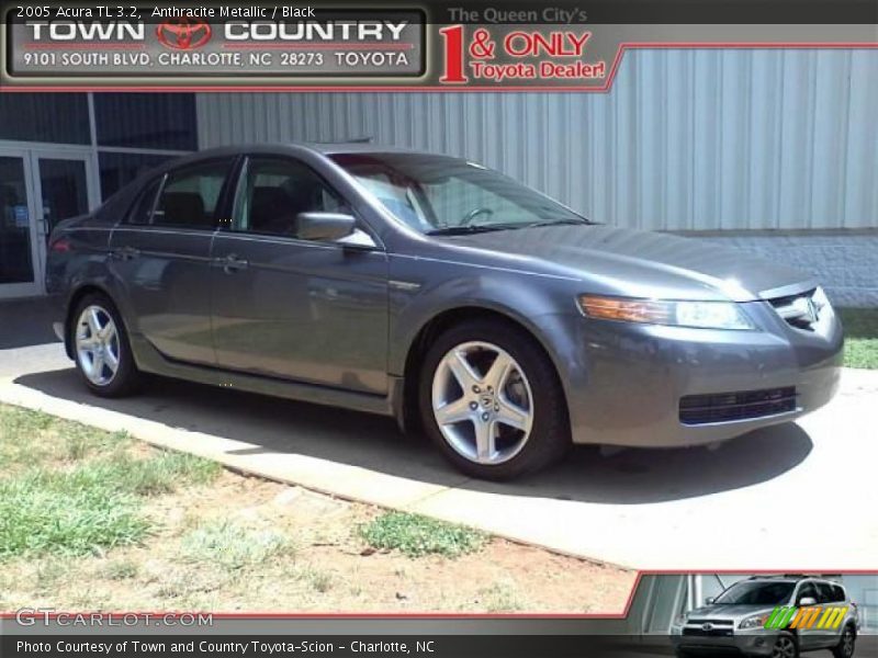 Anthracite Metallic / Black 2005 Acura TL 3.2