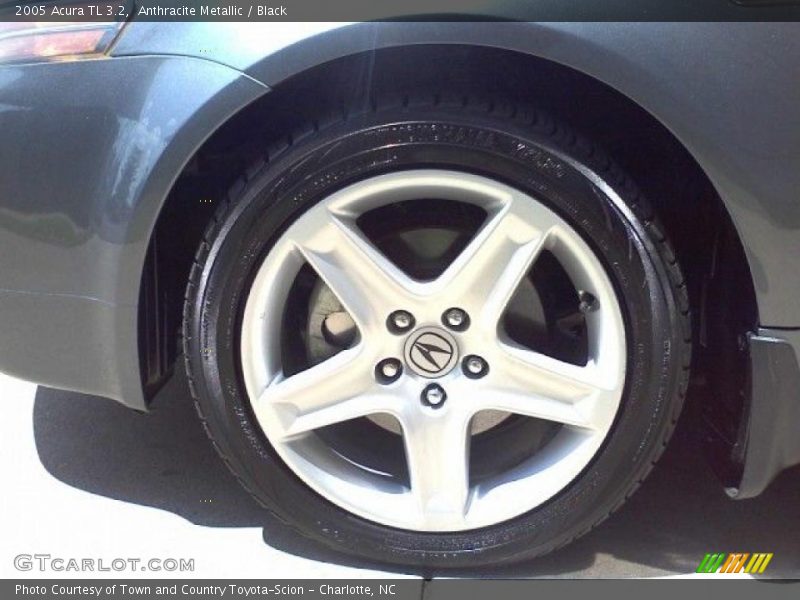 Anthracite Metallic / Black 2005 Acura TL 3.2