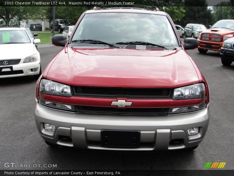 Majestic Red Metallic / Medium Pewter 2003 Chevrolet TrailBlazer LTZ 4x4