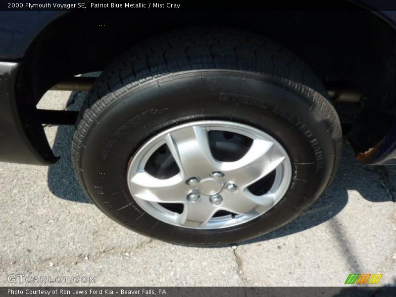 Patriot Blue Metallic / Mist Gray 2000 Plymouth Voyager SE
