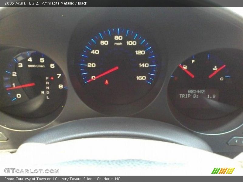 Anthracite Metallic / Black 2005 Acura TL 3.2