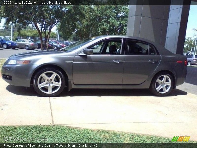 Anthracite Metallic / Black 2005 Acura TL 3.2