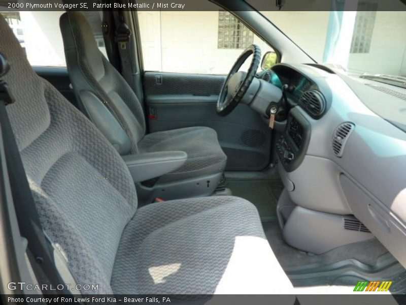 Patriot Blue Metallic / Mist Gray 2000 Plymouth Voyager SE