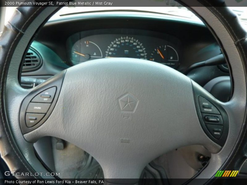 Patriot Blue Metallic / Mist Gray 2000 Plymouth Voyager SE