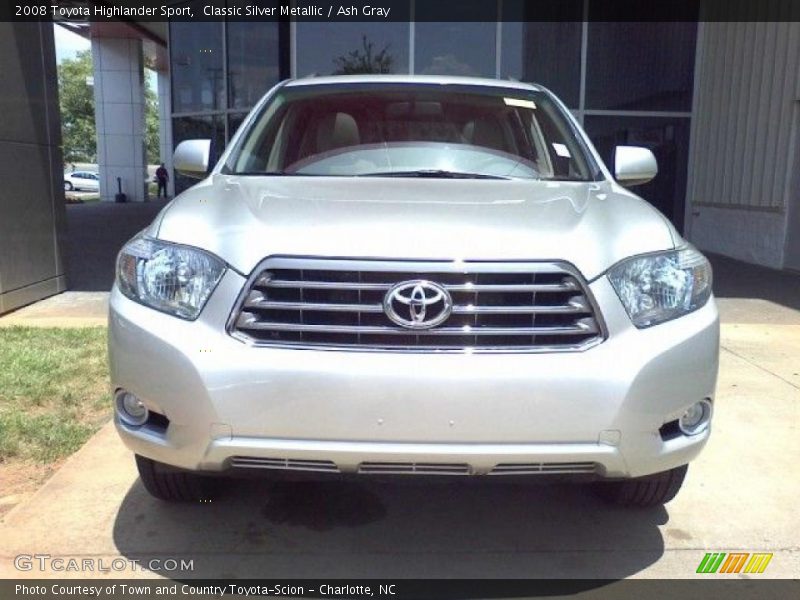 Classic Silver Metallic / Ash Gray 2008 Toyota Highlander Sport