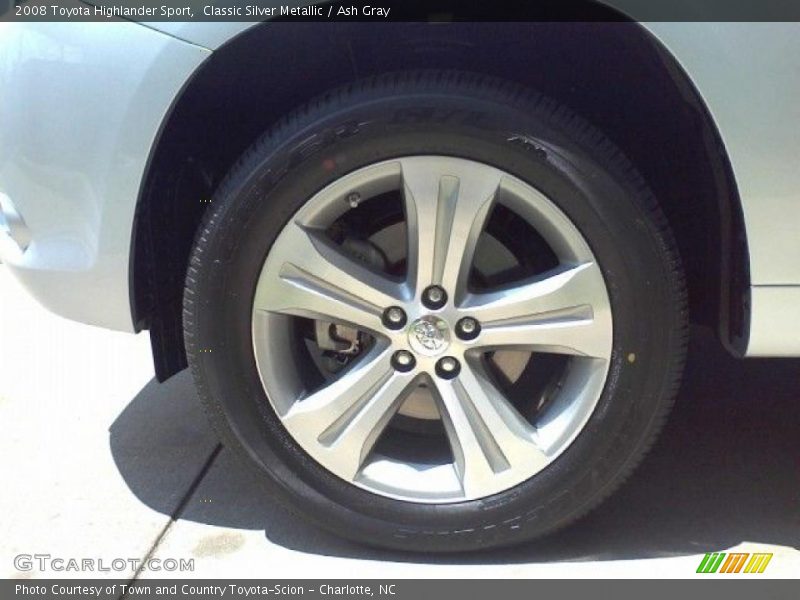 Classic Silver Metallic / Ash Gray 2008 Toyota Highlander Sport