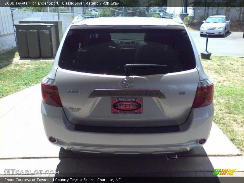 Classic Silver Metallic / Ash Gray 2008 Toyota Highlander Sport