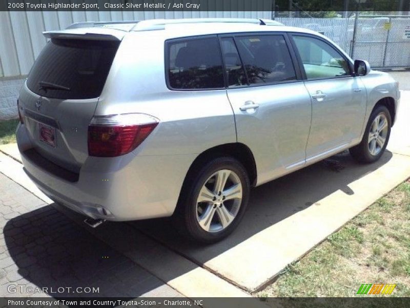Classic Silver Metallic / Ash Gray 2008 Toyota Highlander Sport