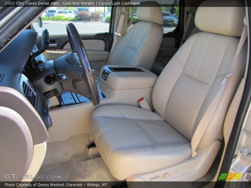 Gold Mist Metallic / Cocoa/Light Cashmere 2007 GMC Yukon Denali AWD