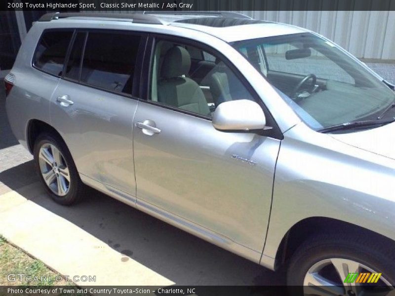 Classic Silver Metallic / Ash Gray 2008 Toyota Highlander Sport