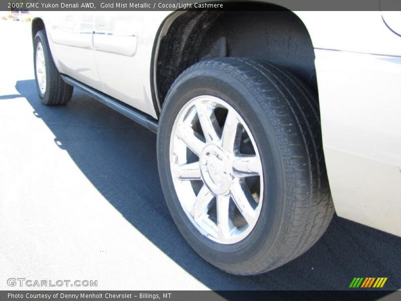 Gold Mist Metallic / Cocoa/Light Cashmere 2007 GMC Yukon Denali AWD