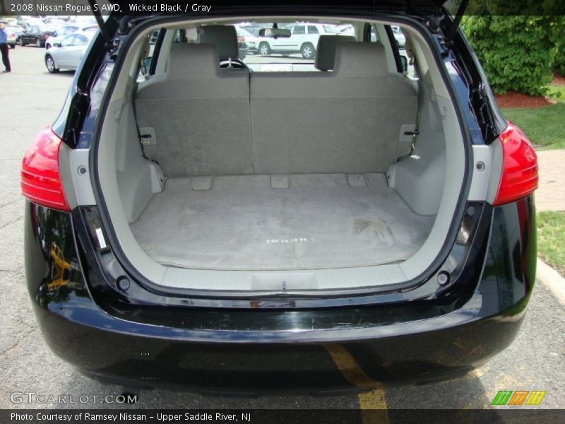 Wicked Black / Gray 2008 Nissan Rogue S AWD