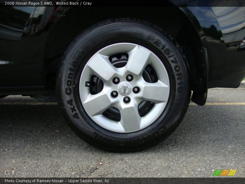 Wicked Black / Gray 2008 Nissan Rogue S AWD
