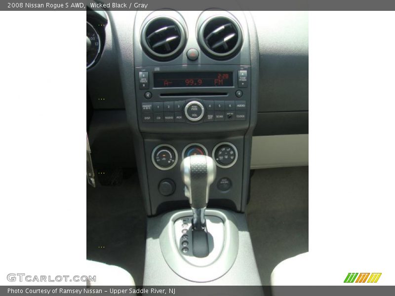 Wicked Black / Gray 2008 Nissan Rogue S AWD