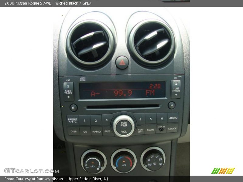 Wicked Black / Gray 2008 Nissan Rogue S AWD