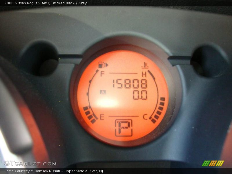 Wicked Black / Gray 2008 Nissan Rogue S AWD
