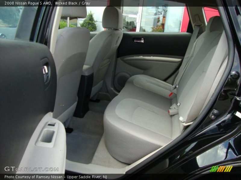 Wicked Black / Gray 2008 Nissan Rogue S AWD