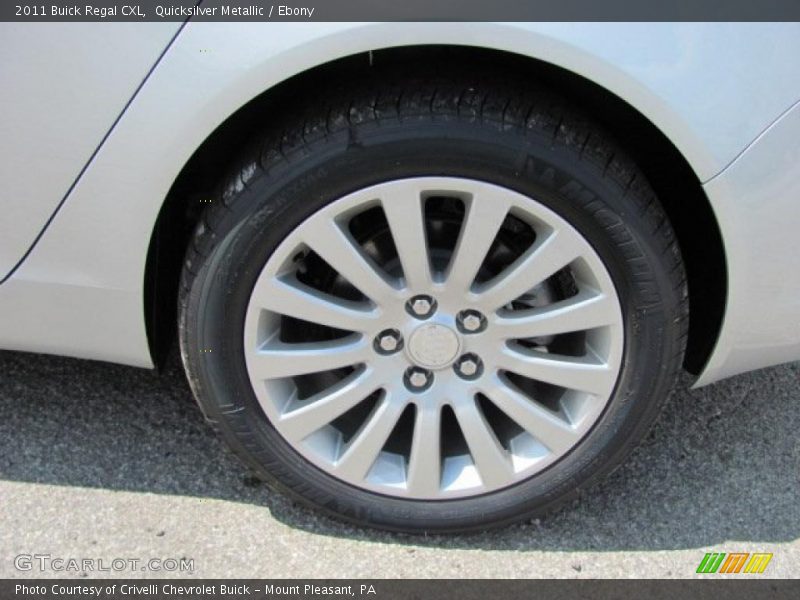 Quicksilver Metallic / Ebony 2011 Buick Regal CXL